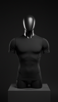Obsidian Black Compression Tee