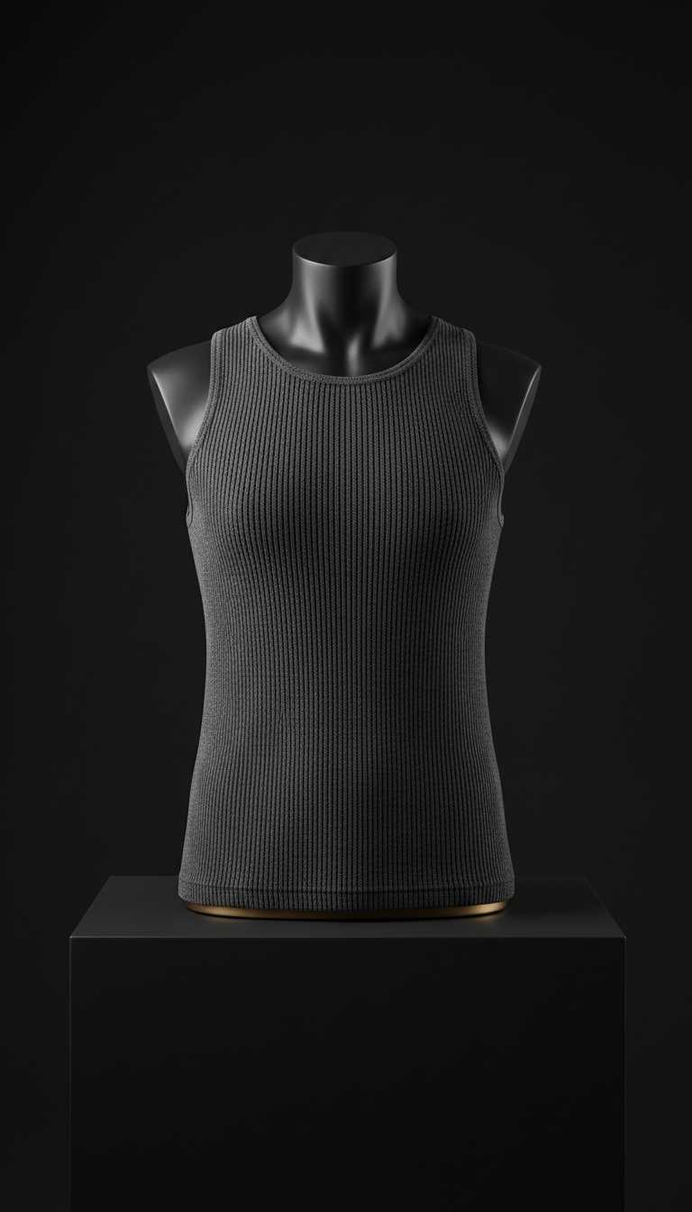 Iron Grey Sleeveless Tank